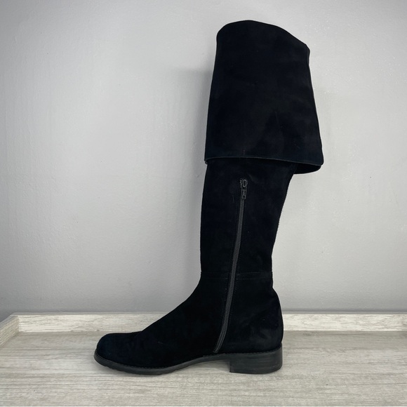 Like New! Stuart Weitzman Hilo black suede over the knee boots size 8 - Picture 5 of 10